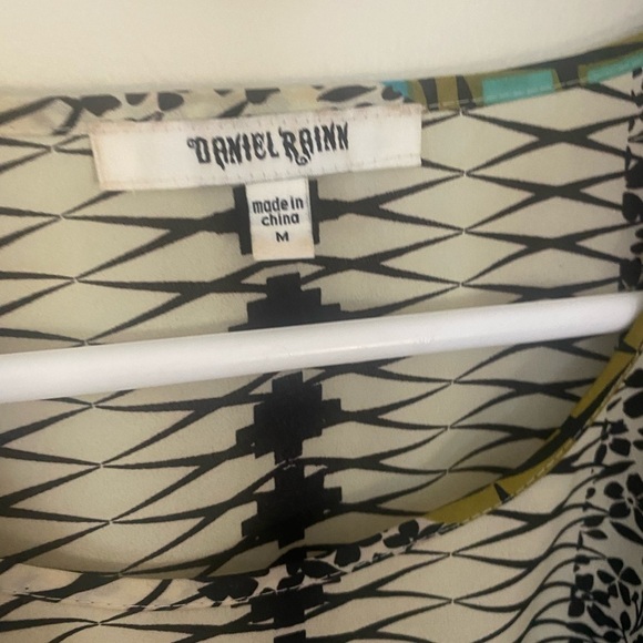 Daniel Rainn Vibrant Peplum Peasant Top Size Medium Artsy Boho EUC‎ - Picture 4 of 5